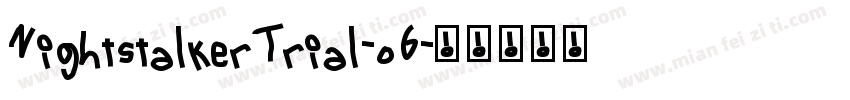 NightstalkerTrial-o6字体转换