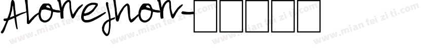 Alonejhon字体转换