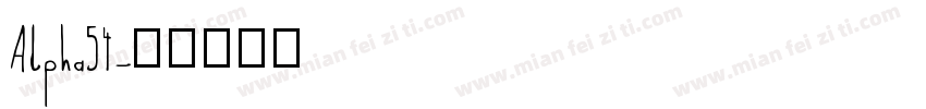 Alpha54字体转换