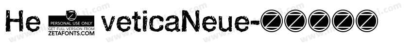 He1veticaNeue字体转换