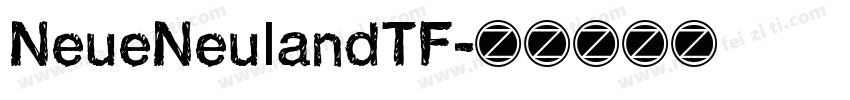 NeueNeulandTF字体转换