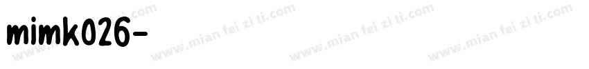 mimk026字体转换