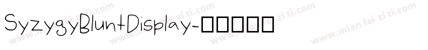 SyzygyBluntDisplay字体转换