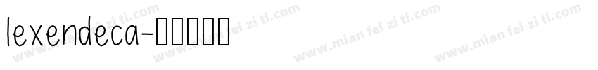 lexendeca字体转换