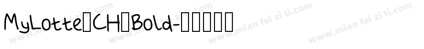 MyLotte_CH_Bold字体转换