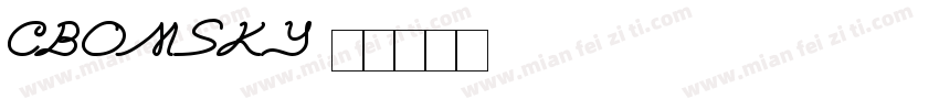 CBOMSKY字体转换