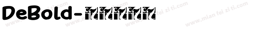DeBold字体转换