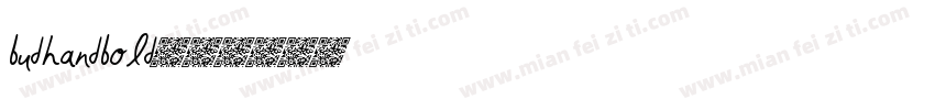 budhandbold字体转换