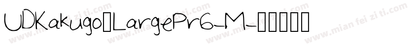 UDKakugo_LargePr6-M字体转换
