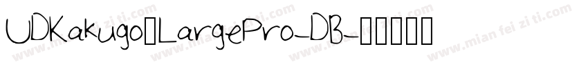 UDKakugo_LargePro-DB字体转换