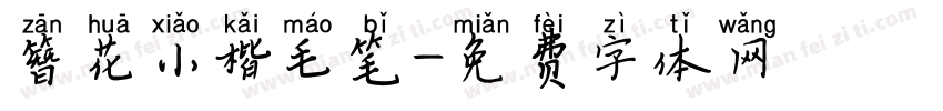 簪花小楷毛笔字体转换
