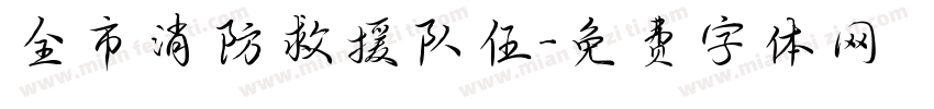 全市消防救援队伍字体转换