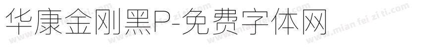 华康金刚黑P字体转换