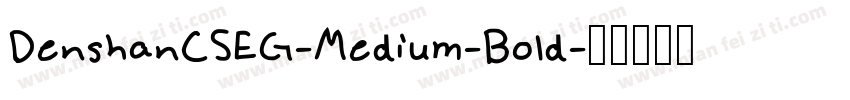 DenshanCSEG-Medium-Bold字体转换