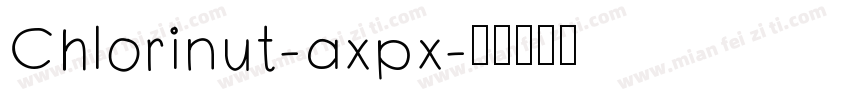 Chlorinut-axpx字体转换