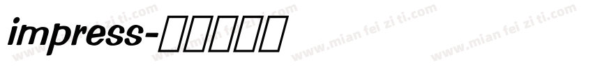 impress字体转换