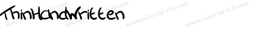 ThinHandWritten字体转换