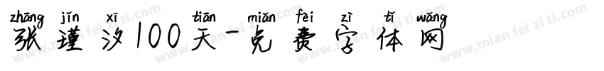 张瑾汐100天字体转换