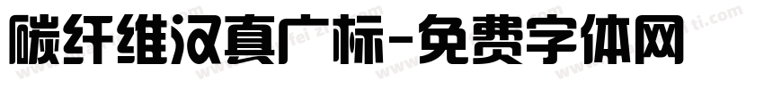 碳纤维汉真广标字体转换