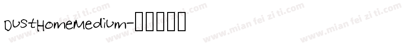 DustHomeMedium字体转换