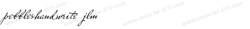pebbleshandwrite-jlm字体转换
