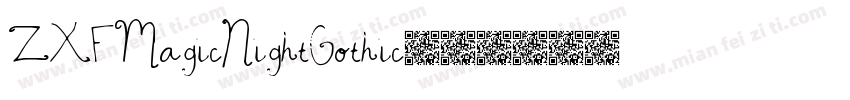 ZXFMagicNightGothic字体转换