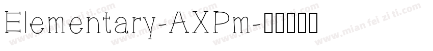 Elementary-AXPm字体转换