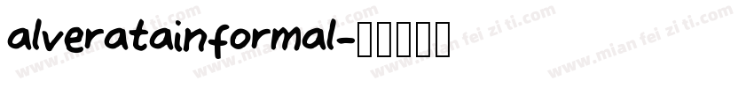 alveratainformal字体转换
