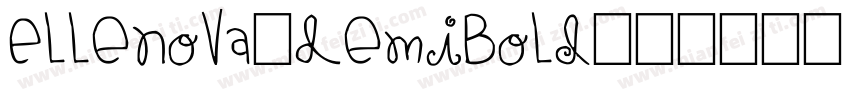 ElleNova-DemiBold字体转换