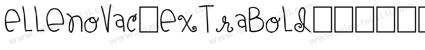 ElleNovaC-ExtraBold字体转换