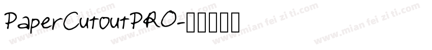 PaperCutoutPRO字体转换
