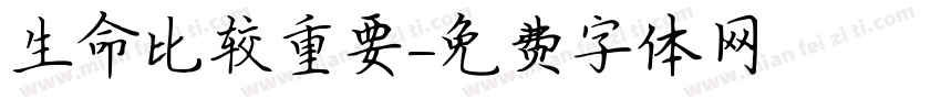 生命比较重要字体转换