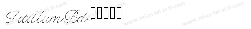 TitillumBd字体转换