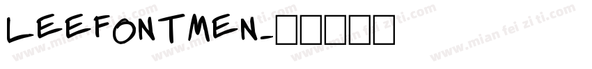 LEEFONTMEN字体转换