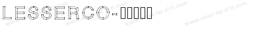 LESSERCO字体转换