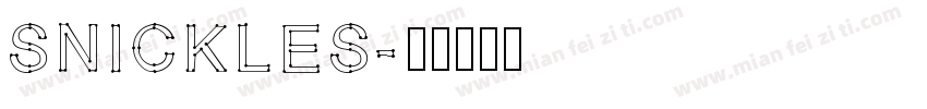 Snickles字体转换