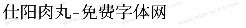 仕阳肉丸字体转换