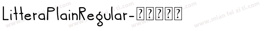 LitteraPlainRegular字体转换
