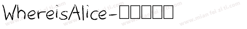 WhereisAlice字体转换