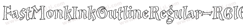 FastMonkInkOutlineRegular-R6lE字体转换