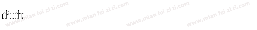 diodt字体转换