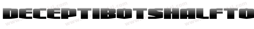 DeceptibotsHalftoneItalic-ABA6字体转换