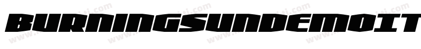 BurningSunDemoItalic-9YMr7字体转换