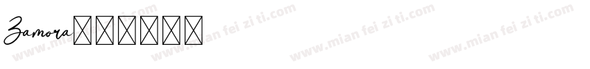 Zamora字体转换