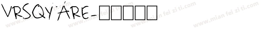 VRSQYARE字体转换