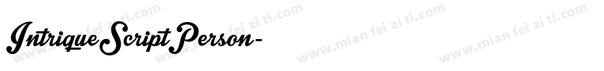 IntriqueScriptPerson字体转换