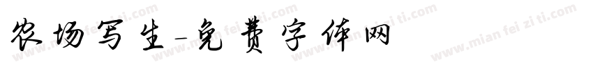 农场写生字体转换