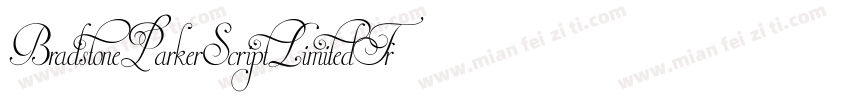BradstoneParkerScriptLimitedFreeVersion-EEY4字体转换
