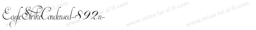 EagleStrikeCondensed-892n字体转换