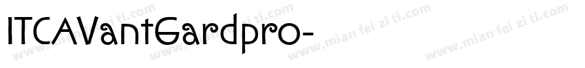 ITCAVantGardpro字体转换